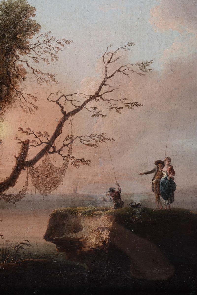 Francesco Fidanza (Roma 1747 Milano 1819) Paesaggio con figure Asta