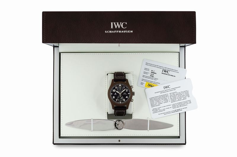 IWC, Schaffhausen, Pilot's Chronograph, Saint Exupery, The Last Flight,  cassa No. 3997582, Ref.IW388004 . Orologio da polso, automatico - Asta  Orologi da polso e da tasca - Cambi Casa d'Aste