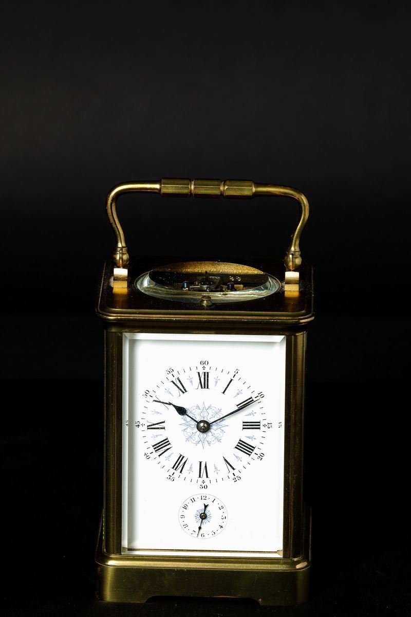 Orologio da tavolo Officier con custodia in pelle da viaggio con suoneria a  passaggio e chiamata su gong indipendenti - Asta Orologi da Polso | Cambi  Time - Cambi Casa d'Aste