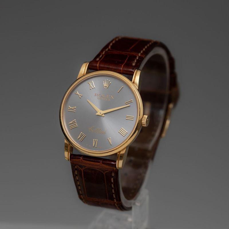 ROLEX - Elegante Cellini ref 5116, carica manuale con quadrante antracite e numeri  Romani applicati. Accompagnato da astuccio originale e garanzia - Asta  Orologi da Polso e da Tasca - Cambi Casa d'Aste