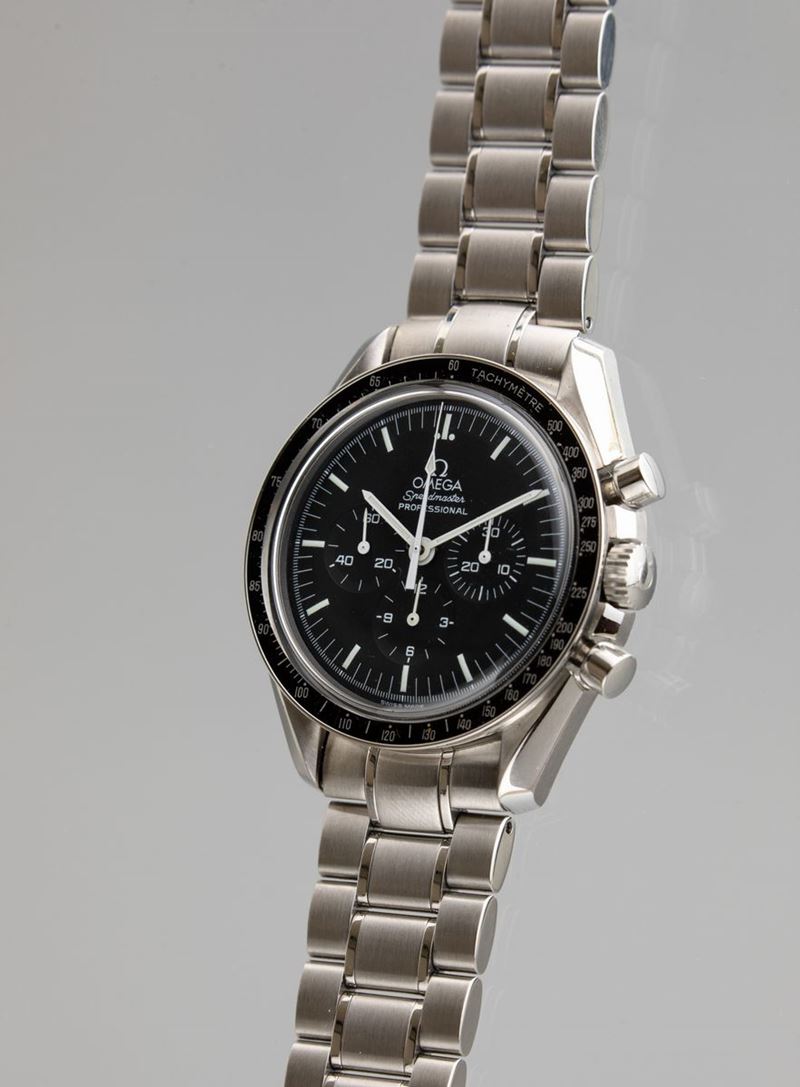 OMEGA - Speedmaster cal 1861 in acciaio con lunetta tachimetrica, fondello  a vista e accompagnato da garanzia originale - Auction Wrist and Pocket  Watches - Cambi Casa d'Aste