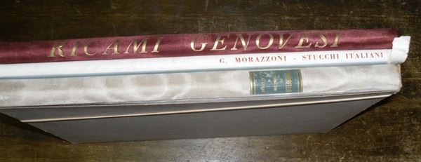 Lotto di 3 opere fonti di storia dell’arte L'ombrello - Ricami Genovesi - Stucchi Italiani (maestri genovesi)
