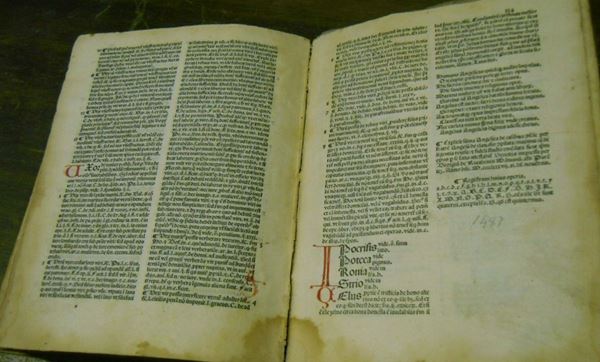 Edizioni incunabole Angelo da Chivasso Summa Angelica … Venetiis impressa per Georgium de Rivabenis, 1487