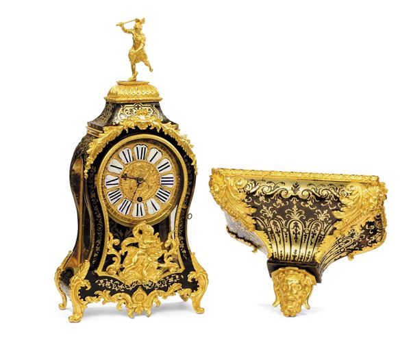 Piccolo orologio Boulle firmato Baillard a Besancon,  XVIII secolo