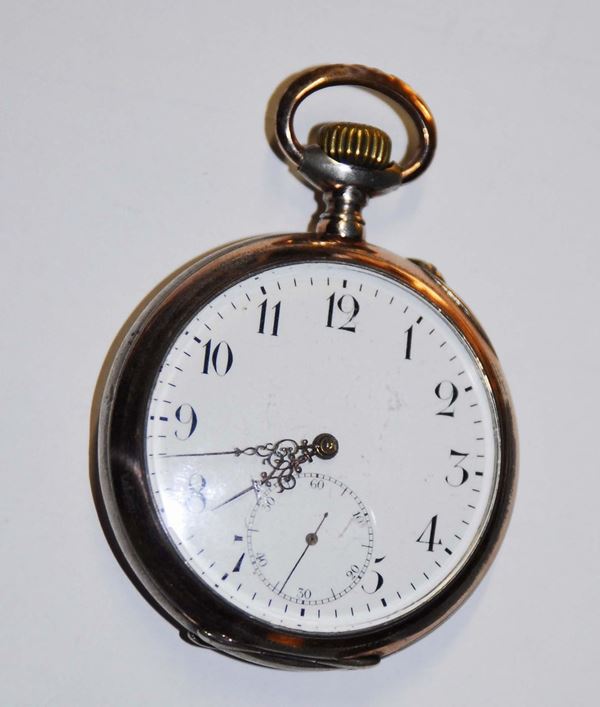Orologio International Watch Co da tasca con cassa in argento, 1890 circa