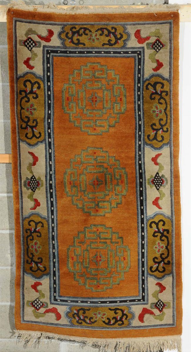 Tappeto tibetano, XX secolo  - Auction Ancient Carpets - Cambi Casa d'Aste
