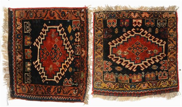 Coppia tappeti Sud-Persia Shiraz, fine XIX inizio XX secolo