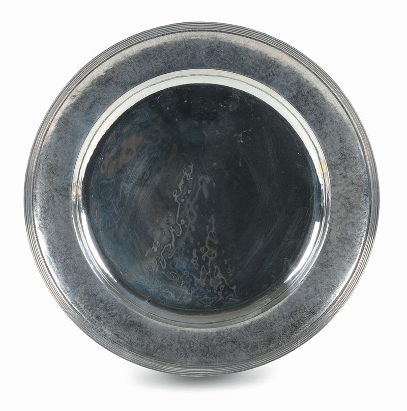 A Sterling silver plate, Mario Buccellati, Italy 20th century  - Auction Collectors' Silvers - Cambi Casa d'Aste