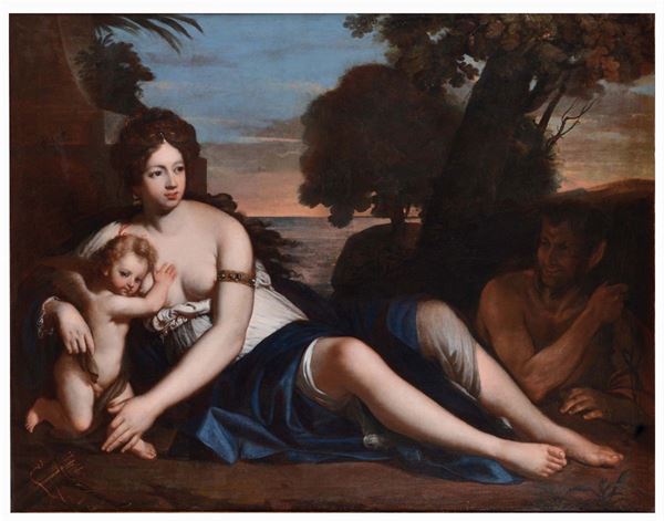 Giacinto Gimignani (1611-1681) e Pierre Mignard (1612-1695) Venere e Amore
