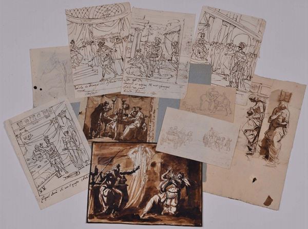 Dieci disegni neoclassici, fine XVIII-inizio XIX secolo