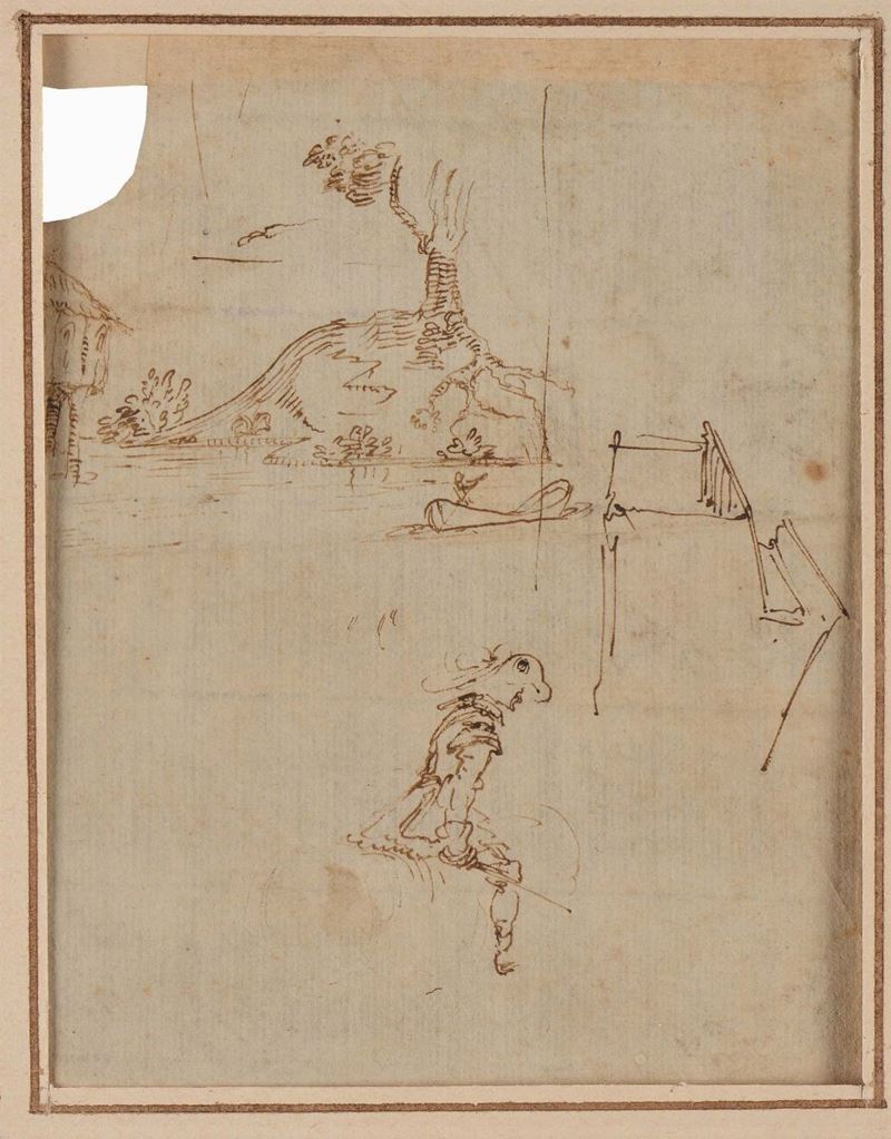 Stefano della Bella (1610-1664), ambito di  - Auction The Collestions of a Fine Bolognese Art Connoisseur - Cambi Casa d'Aste
