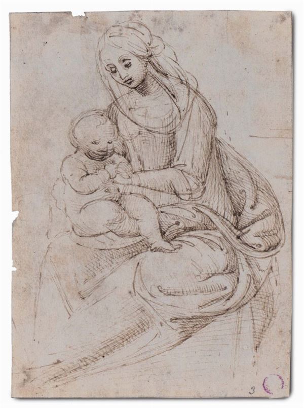 Scuola Italiana del XVI secolo Madonna con Bambino