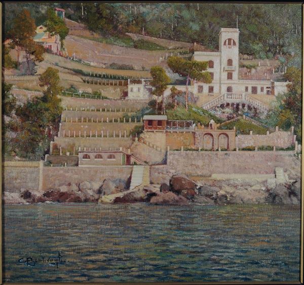 Cesare Bentivoglio (1868-1952) Villa bianca - punta Chiappa