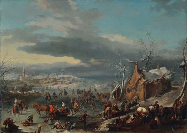 Jan Pieter van Bredael il Giovane (1683-1735) L'Estate L'Inverno