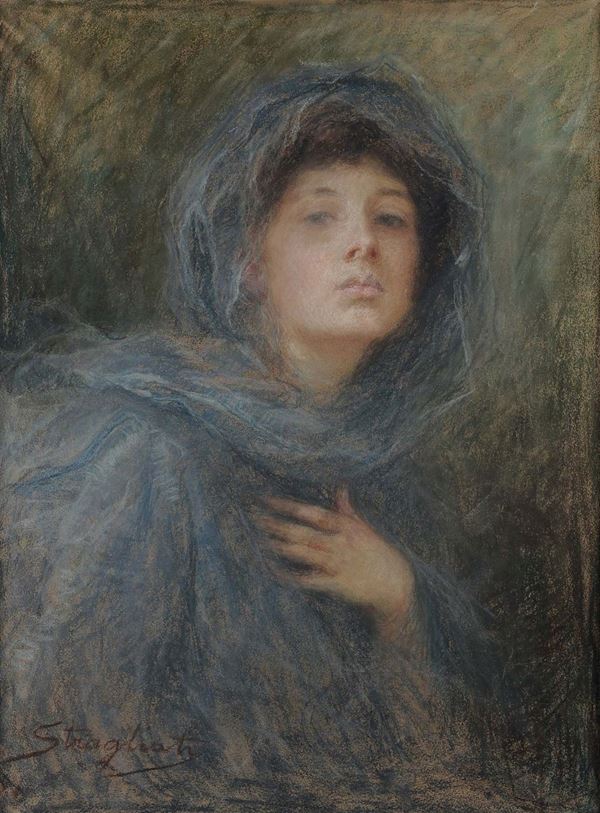 Carlo Stragliati (1868-1925) Velo grigio