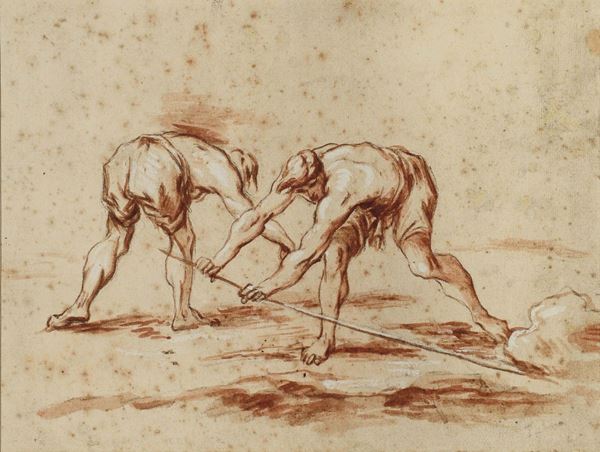 Alessandro Magnasco (Genova 1667-1749) Due figure al lavoro