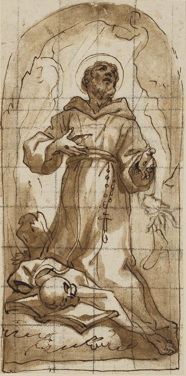 Domenico Piola (Genova 1627 - 1703) San Gerolamo