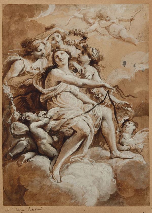 Carlo Alberto Baratta (Genova 1754 - 1815) Figurazione allegorica
