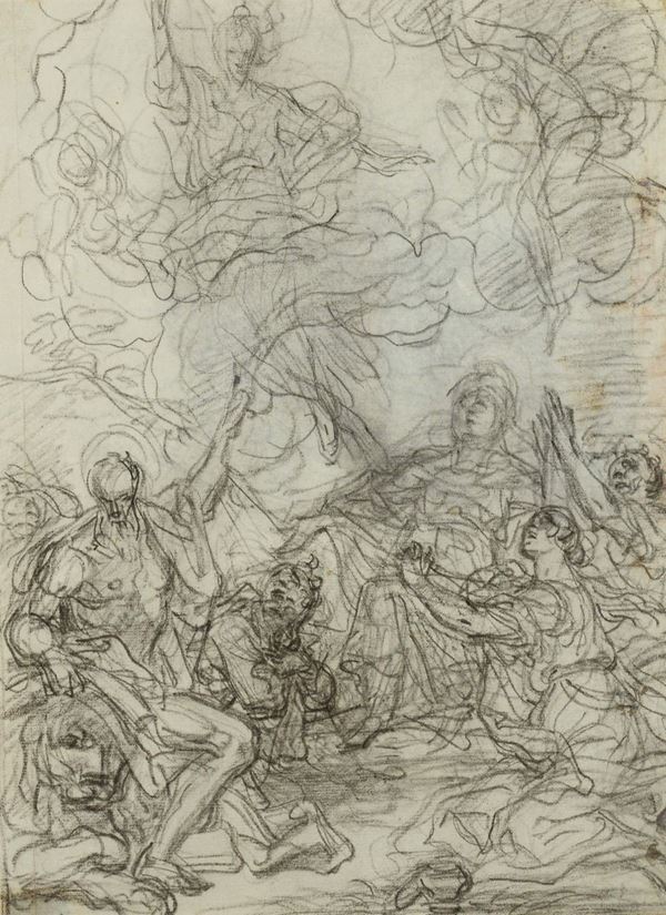 Paolo Gerolamo Piola (Genova 1666-1724) Recto: Assunzione della Vergine Verso: Tobiolo e l’angelo