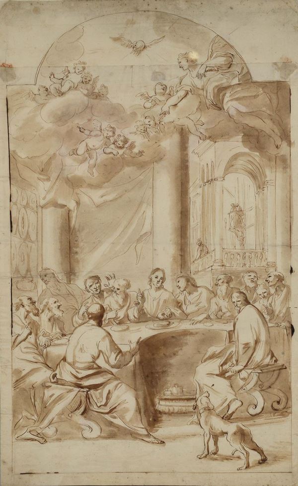 Domenico Piola (Genova 1627 - 1703) Ultima cena