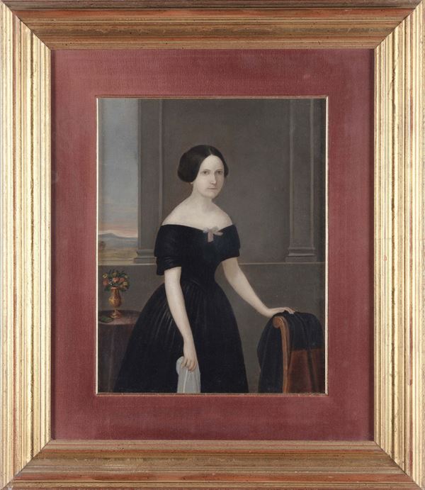 Anonimo del XIX secolo Ritratto di dama