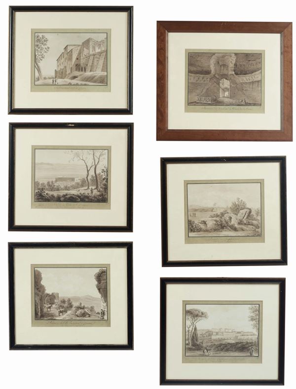 Angelo Uggeri (1754-1837) Nove paesaggi
