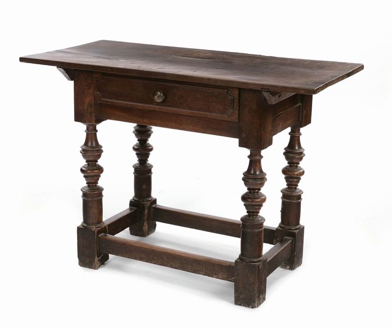 Tavolino in noce, Bologna XVIII secolo  - Asta Arredi e Oggetti d'Arte da Importanti Collezioni Private - Cambi Casa d'Aste