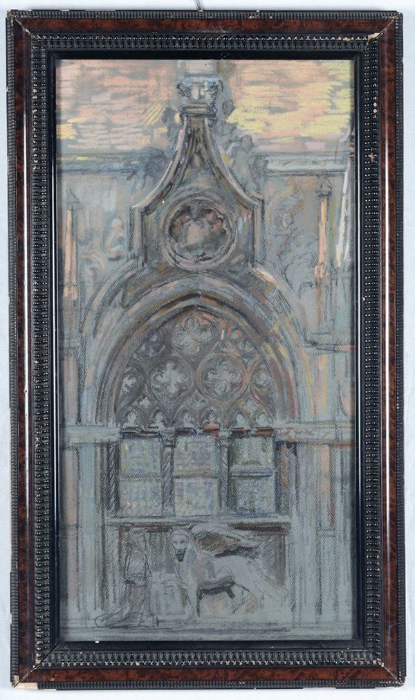 Gino Piccioni (Foligno 1873 - Biella 1941) La porta della Carta di Palazzo Ducale a Venezia