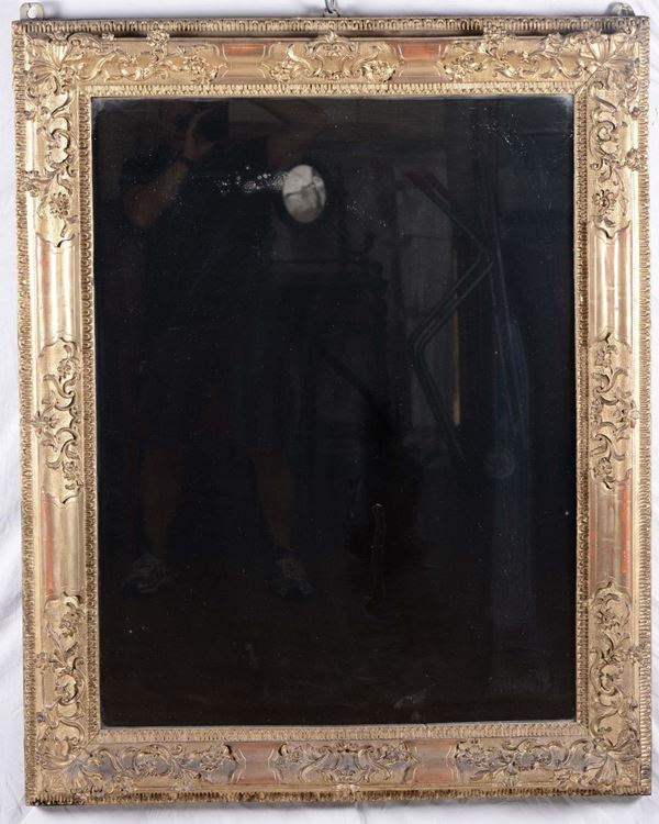 Specchiera intagliata e dorata, XIX secolo