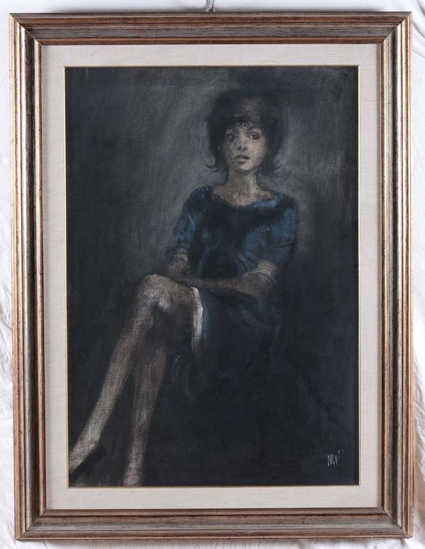 Alberto Sughi (1928), attribuito a Ritratto femminile