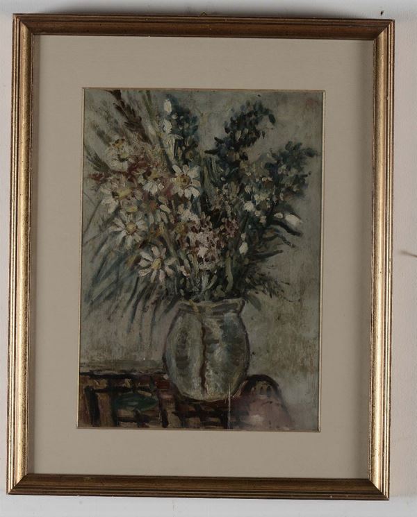 Umberto Lilloni (Milano 1898 - 1980), attribuito a Vaso con fiori