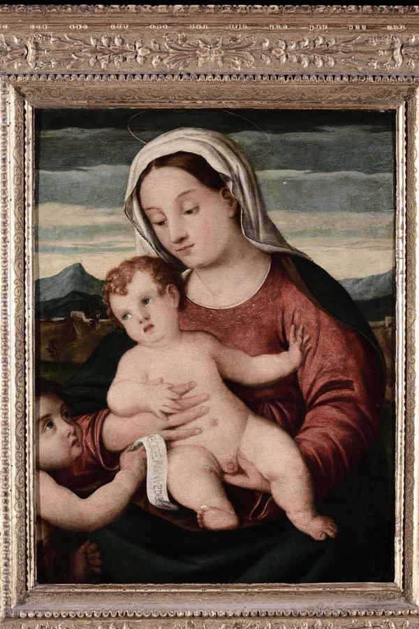 Scuola Veneta del XVI secolo Madonna con il Bambino