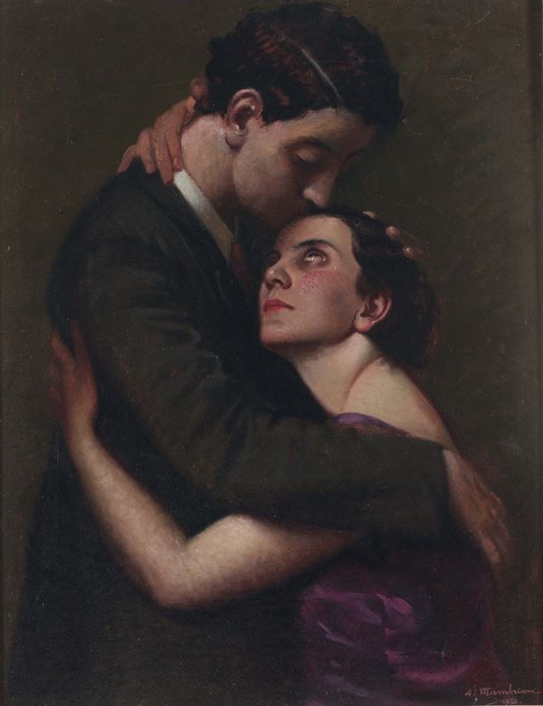 Angelo Mambriani (1877 - 1969) Il bacio