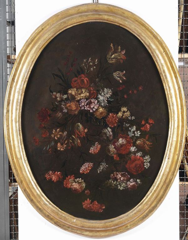Scuola Italiana del XVIII secolo Natura morta floreale