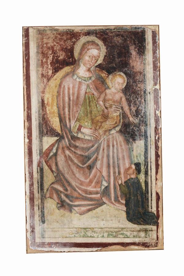 Maestro veronese del XV secolo, circa 1400-1420 Madonna con Bambino