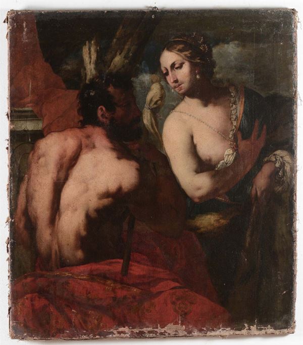 Antonio Zanchi (Este 1631 - Venezia 1722) Ercole ed Onfale