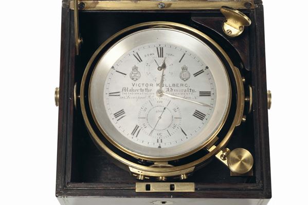 Cronometro da marina 56 oredi carica, Victor Kullberc,Londra XIX secolo