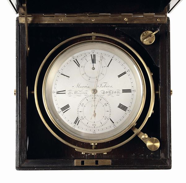 Cronometro da marina a 8 giorni di carica, Tobias Morris, Londra XIX secolo