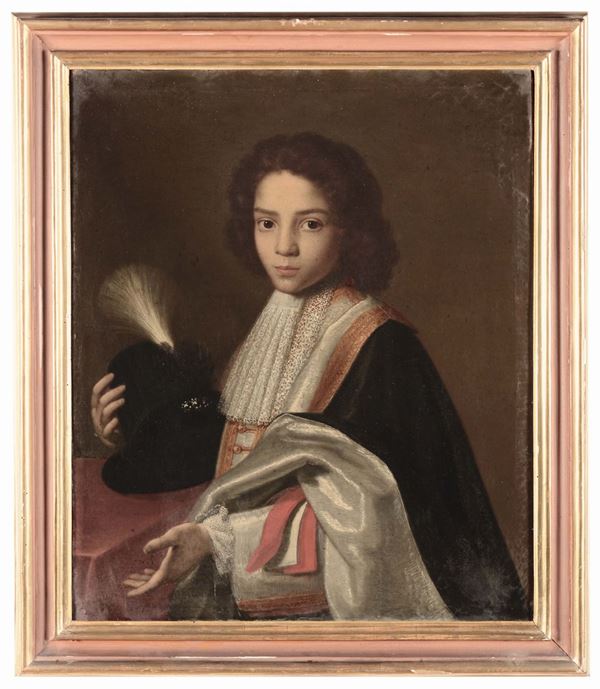 Pier Leone Ghezzi (Roma 1674-1755) Ritratto di Serafino Falzacappa da ragazzo