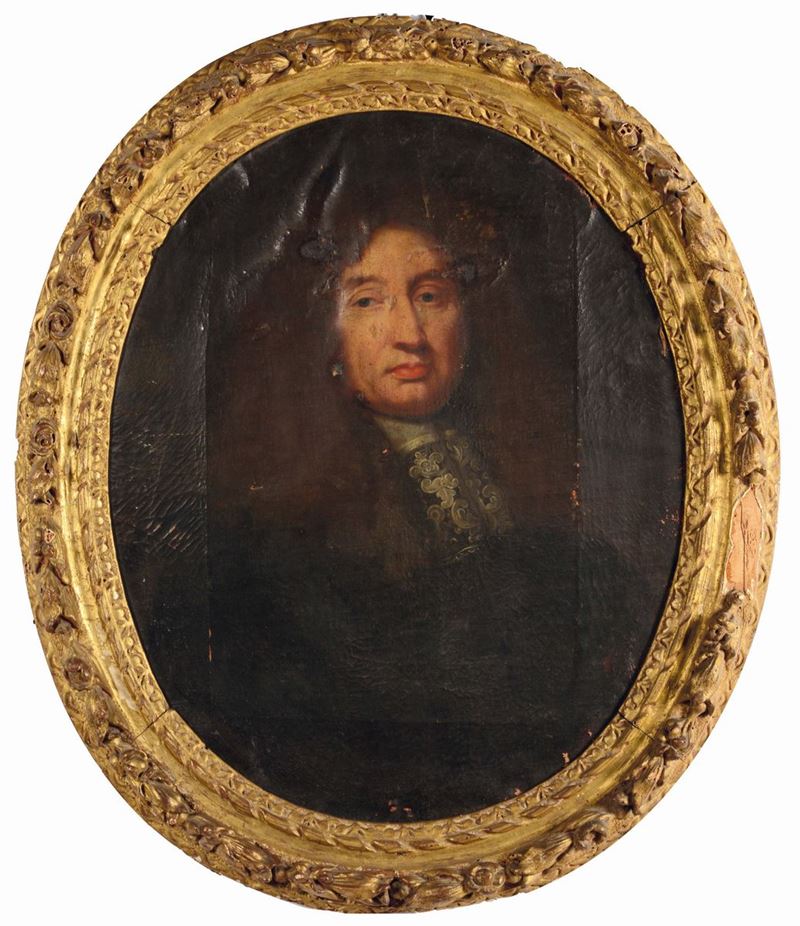 Anonimo del XVIII secolo<br>Ritratto di Gentiluomo  - Asta Dipinti Antichi - Cambi Casa d'Aste