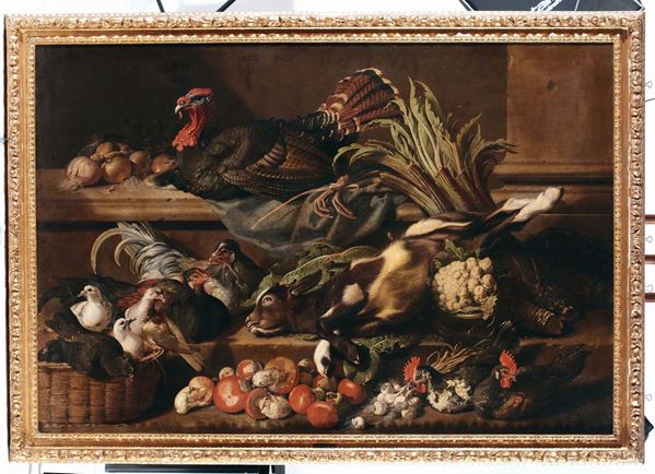 Philipp Ferdinand De Hamilton (Bruxelles 1664 - Vienna 1750) Natura morta con cacciagione