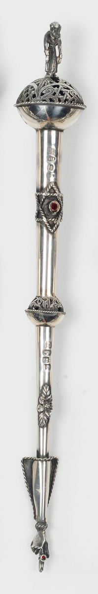Grande puntatore (Yad) in argento, argentiere Adam Junen (?), Mosca 1812