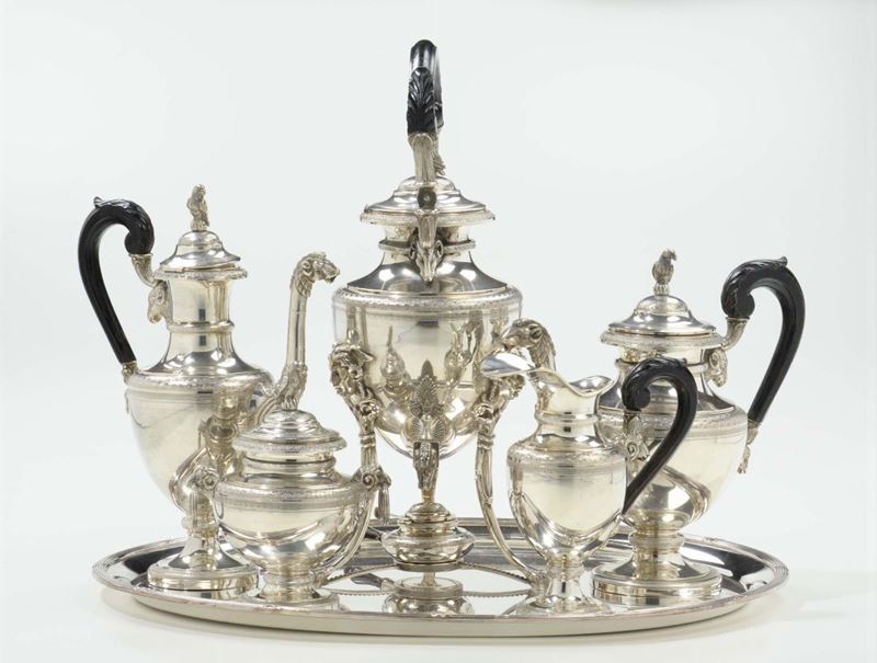 Servizio da tè e caffè in argento  - Auction Modern and Contemporary Silvers - Cambi Casa d'Aste