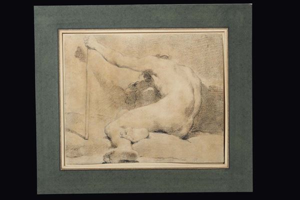 Giovanni Francesco Barbieri, detto il Guercino (Cento 1591 - Bologna 1666) Nudo virile