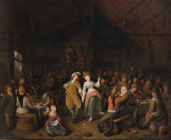 Jan Miense Molenaer (Haarlem 1610-1668) Scena di festa