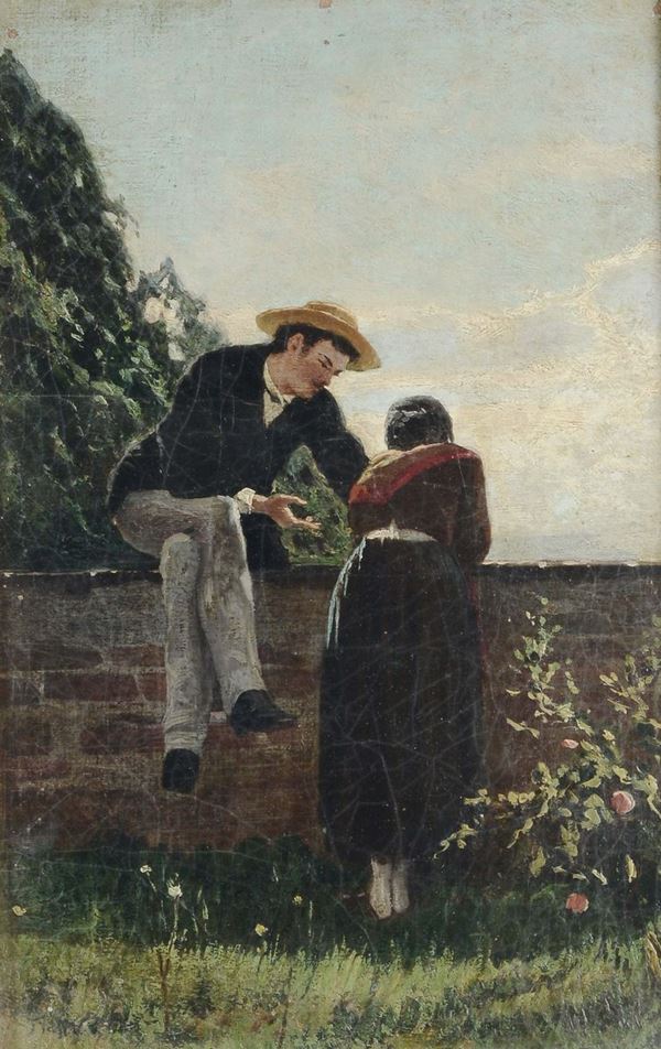 Benedetto Musso (Laigueglia 1835-1883) Idillio a Noasca