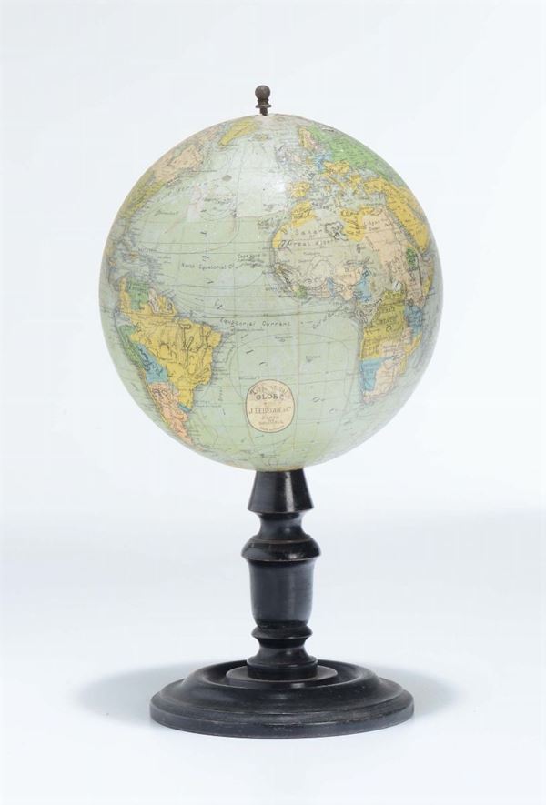 Piccolo globo terrestre, Francia inizio XX secolo