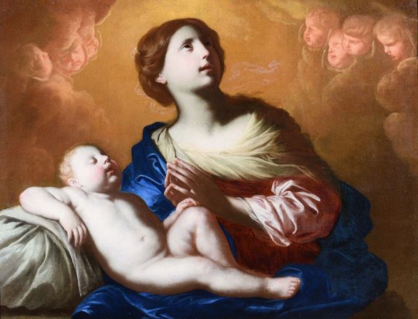 Giovanni Ricca (XVII secolo) Madonna con Bambino e angeli