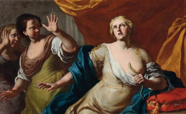 Jacopo Cestaro (Bagnoli Irpino 1718 - Napoli 1778) Suicidio di Cleopatra