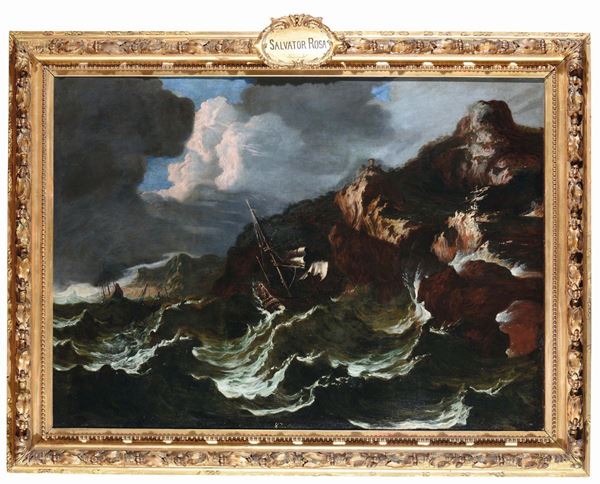 Matthieu Van Plattenberg (Anversa 1608 - Parigi 1660) Tempesta di mare